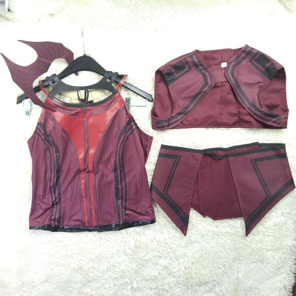 *INCOMPLETE* Scarlet Witch Cosplay Costume Halloween WandaVision RP Outfit Cape - Picture 2 of 8